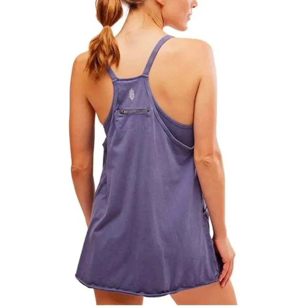 FP MOVEMENT NWOT Free People Hot Shot Onesie Purple Romper